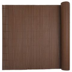 Φράχτης Κήπου Διπλής Όψης Καφέ 1,8x3 μ. PVC 42002621-thumb-4