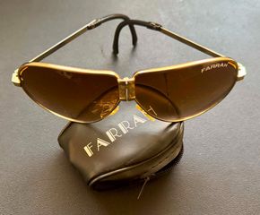 Vintage 1970s/80s Farrah Fawcett Folding Aviator Sunglasses - Με αυθεντική θήκη