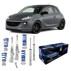 Ρυθμιζόμενη Ανάρτηση Kαθ Ύψος JOM Blueline Κιτ Coilover για Opel Adam 1.0, 1.2, 1.4, από το έτος μοντέλου 2012 και μετά 741141