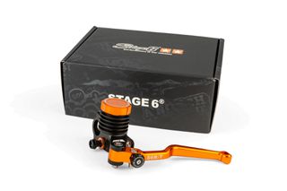 Τρομπα Φρενου Εμπρος Αριστερη Stage6R/T Ø12Mm Scooter / Παπι / Μοτο Universal (2 Modes) Πορτοκαλι | Stage6