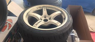 Volk Race TE37 4αδα 18Χ11 κ 18Χ9