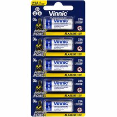 Μπαταρία Αλκαλική Vinnic L1028F size A23/23A/23GA/A23/E23A/GP23A/K23A/L1028/LR23A/LRV08/LRVO8/MN21/MS21/V23/V23GA/VR22 12V Τεμ. 5