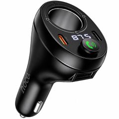 Bluetooth FM Transmitter Hoco E88 Star 120W με 1xUSB-A 2xUSB-C PD20W QC3.0 BT v5.4 με Υποδοχή Αναπτήρα Μαύρο