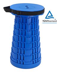 POWERTECH πτυσσόμενο καρεκλάκι HUH-0234, αντοχή έως 250kg, 25.5x45cm, μπλε