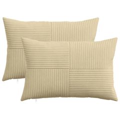 vidaXL Κάλυμμα Μαξιλαριού 2 pcs ALMELO Γκρι Πράσινο 30 x 50 cm