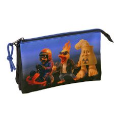 Brainrot triple pencil case