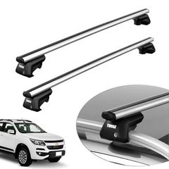 Thule set 2 μπάρες ασφαλείας οροφής squarebar ΧΤ 730402 για raised rails σε άριστη κατάσταση