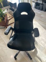 Καρέκλα Racing / Gaming / Γραφείου (Μαύρη Mesh & PU Leather)