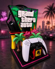 GTA 6 / Vice City Gaming Stand – Βάση για PS5 Controller & Ακουστικά