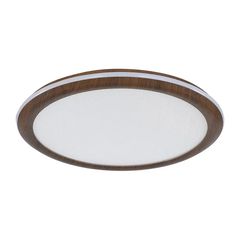 VTAC – Πλαφονιέρα LED 36W CCT με Τηλεχειριστήριο Ø410mm Με Όψη Ξύλου – SKU: 24140