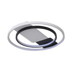 VTAC – Πλαφονιέρα LED 36W CCT με Τηλεχειριστήριο Ø505mm Μαύρο-Λευκό – SKU: 24136