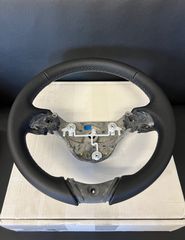 Smart Fortwo 451 Original Steering Wheel Trim 3-Spoke (White-Grey Thread)-thumb-1