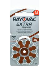 Μπαταρίες Ακουστικών Βαρηκοΐας Rayovac 312 Extra Advanced 1.45V Τεμ. 8