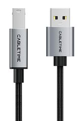 CABLETIME καλώδιο USB σε USB Type B CT-AMBM1, 480Mbps, 3m, μαύρο