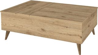 Τραπεζάκι σαλονιού με μηχανισμό ανύψωσης Sepet Oak Μ121xΠ69xΥ40εκ.