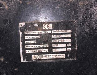 Ανατρεπόμενο Για Containers Με Βραχίονες 2011 VDL