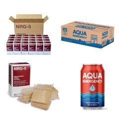 Τροφή εκτάκτου ανάγκης NRG-5 (24τμχ)+Aqua Emergency (24τμχ)
