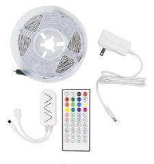 ΤΑΙΝΙΑ LED PIXEL KIT RGB 5 ΜΕΤΡΩΝ 12V + DRIVER + Wifi CONTROLLER ΜΕ ΜΟΥΣΙΚΗ IP20 Eurolamp 145-70045