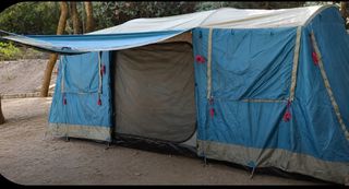 OZtrail Bungalow Dome Σκηνή Camping Μπλε με Διπλό Πανί 3 Εποχών για 9 Άτομα 540x220x200εκ