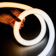 kelvo® AURAFLEX KLV-101-0510 Ταινία Neon Flex LED 14W/m 1400lm/m 360° DC 24V Αδιάβροχο IP65 504 x SMD2835 Chip/m Ρυθμιζόμενο Λευκό CCT από 2700K έως 6000K Dimmable - Lumileds SMD Chip - Μ1000 x Π3.3 x