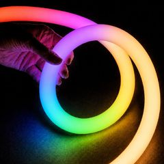 kelvo® AURAFLEX KLV-101-0512 Ψηφιακή Pixel Addressable Ταινία Neon Flex LED 14W/m 840lm/m 360° DC 24V Αδιάβροχο IP65 120 x SMD5054 Chip/m Πολύχρωμο RGB+WW Dimmable SPI/TTL Protocol IC TM1814 - Sanan S