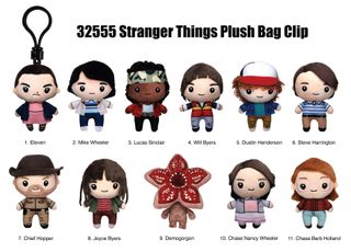 STRANGER THINGS - Plush Bag Clip (Display 24 Pcs)-thumb-1