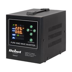 Rebel POWER-800-LFP4 emergency power supply – a pure sine wave inverter with a 12V charging function, 230V, 800VA/500W
