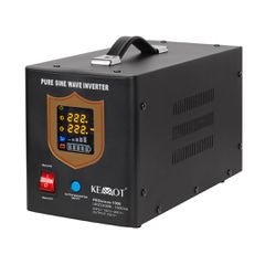 KEMOT PROsinus-1000 UPS – a pure sine wave inverter with a 12V charging function, 230V, 1000VA/700W – black