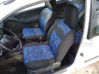 Καλύμματα μπλε-μαύρο πικέ συμβατά με Suzuki Alto IV 3D 5 θέσεων