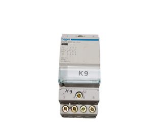 Ρελέ Ράγας / Επαφέας Εγκατάστασης Hager ESN 420 (Insta Schütz Contactor 4NO 25A 230V 4-πολικό)