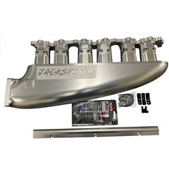 Fully Billet 2JZ GTE VVTI Intake Manifold 6/12 Fuel Injector