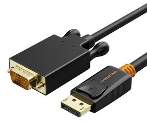 CABLETIME καλώδιο DisplayPort σε VGA CT-AV585-04G, 1080p, 1.8m, μαύρο