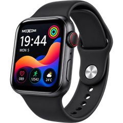 Moxom MX-WH03 Smart Watch Max 1.91" TFT με Bluetooth Κλήσεις, Sports & Wireless Charging Black