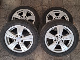 ΖΑΝΤΕΣ ΑΛΟΥΜΙΝΙΟΥ ΓΙΑ MERCEDES ΚΑΙ ΕΛΑΣΤΙΚΑ FIRESTONE 195/55R16 (DOT2425)