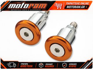 MOOSE OFFROAD HARD-PARTS BAR END MOOSE ORANGE 1BEC0661-PVPM