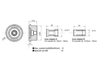 DAYTONA Adapter For Barend Mirror Universal-thumb-1
