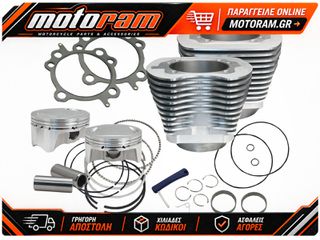 S CYCLE CYLINDER KIT 107TC SLVR 910-0480