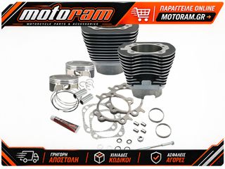 S CYCLE CYLINDER KIT 117TC BLK 910-0221
