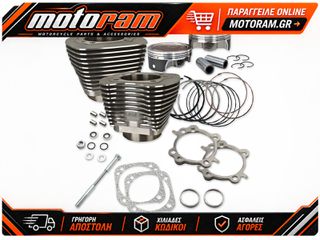 S CYCLE CYLINDER KIT 124TC BLK 910-0338