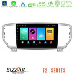 Bizzar F2 Series 8Core Android16 4+64GB Kia Sportage 2018-2021 Navigation Multimedia Tablet 9"