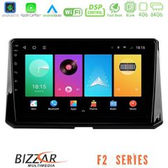 Bizzar F2 Series 8Core Android16 4+64GB Toyota Corolla 2019-2022 Navigation Multimedia Tablet 10"