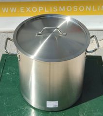 Χύτρα Με Καπάκι Ανοξείδωτη Φ24x14Cm 6,5Lt - Καινούργια.