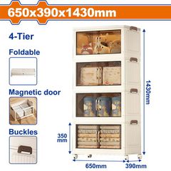 WADFOW ΝΤΟΥΛΑΠΑ ΠΤΥΣΣΟΜΕΝΗ ΠΛΑΣΤΙΚΗ 650 X 390 X 1430mm (WFCB2165)