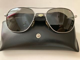 American Optical Original Pilot 57 – Made in USA – Silver / Grey Glass Lenses