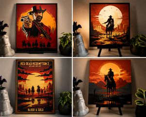 Red Dead Redemption – Western Διακοσμητικό Κάδρο-thumb-1