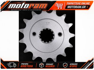 MOOSE OFFROAD HARD-PARTS FRONT SPROCKET - KAW/SUZ - 15T 26-3166-15CRMO