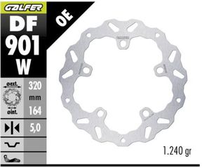 GALFER BRAKE DISC FIXED WAVE DF901W