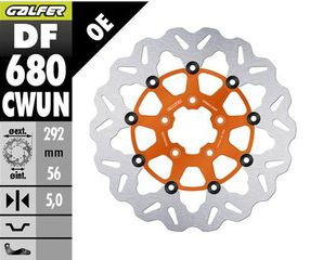 GALFER BRAKE DISC FLOAT WAVE ORANGE DF680CWUN