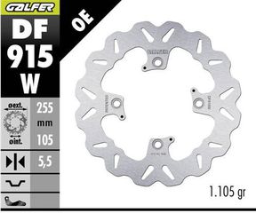 GALFER BRAKE DISC FIXED WAVE RR DF915W