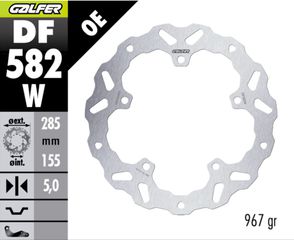 GALFER BRAKE DISC WAVE FIXED FR DF582W